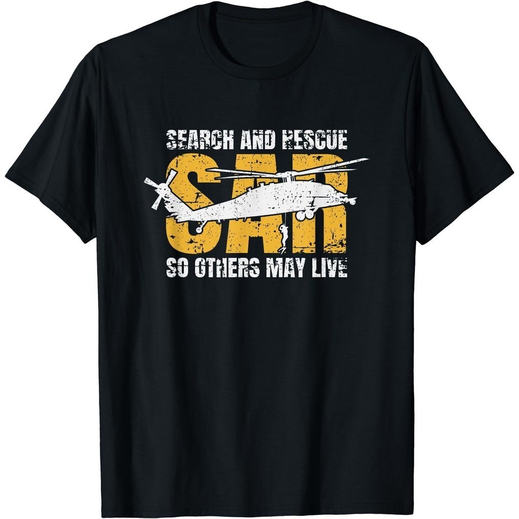 Search And Rescue Helicopter Sar Vintage Distressed Design T-Shirt