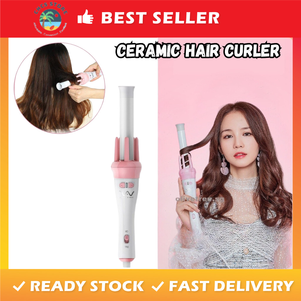 Vivid & Automatic Hair Curler Roller Keriting Rambut Iron Ceramic Hair Curler Hair Styling  Alat Rambut