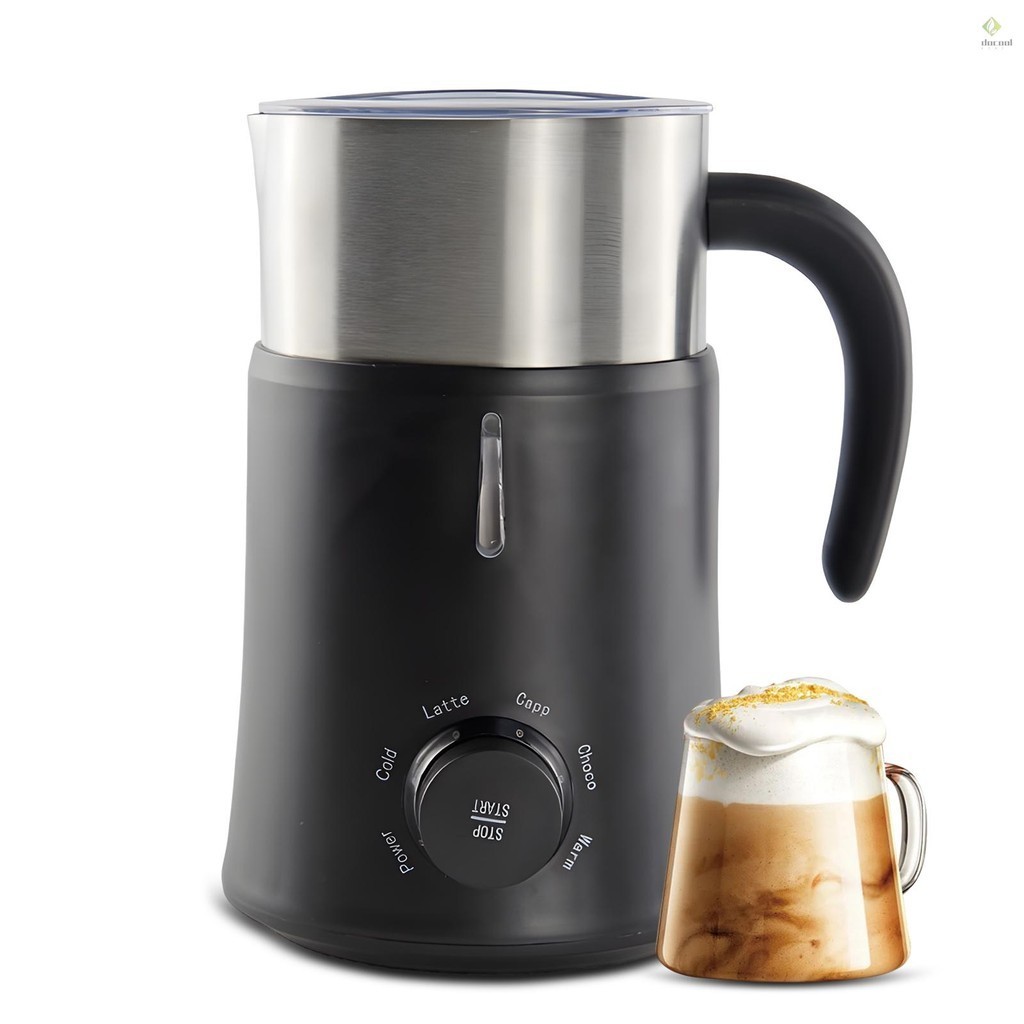 5 in 1 Electric Milk Frother - 24oz/700ml Hot and Cold Foam Maker and Milk Warmer for Latte / Cappuccinos / Hot Chocolate 500W Non-Slip Coffee Frother