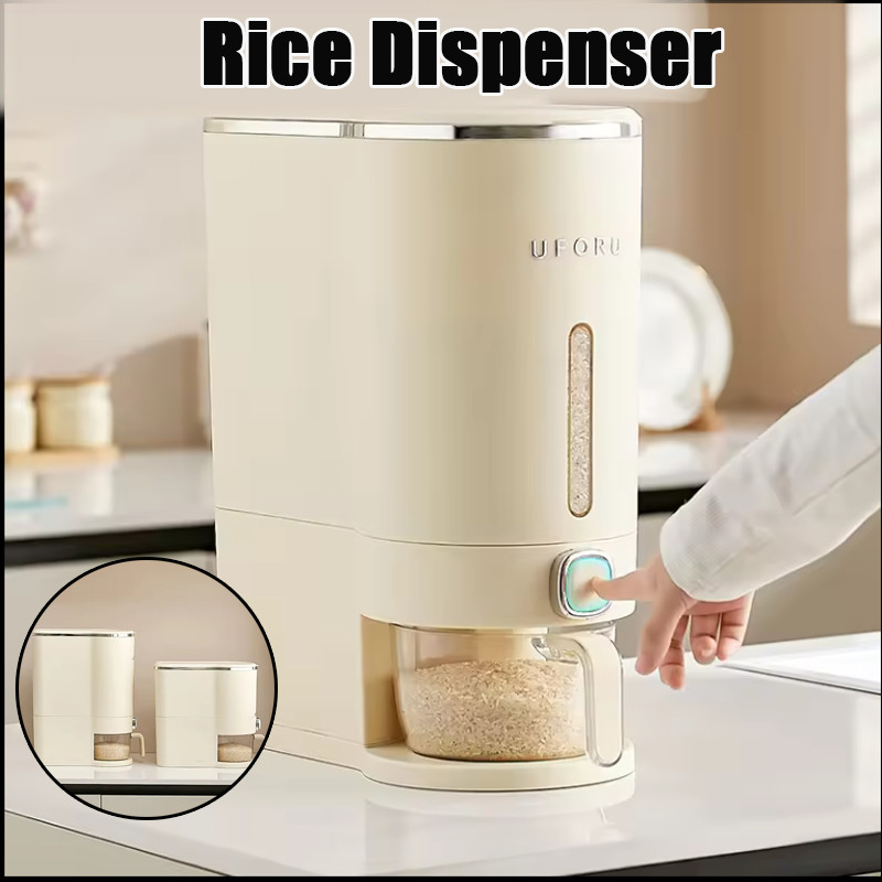 【COD】Rice Dispenser Moisture Resistant Kitchen Organizer Flour Storage Sealed Box Grain Storage Bucket Grain Dispenser