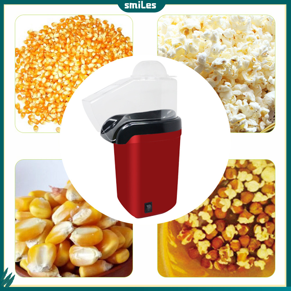 smiles|  Portable 1200W Mini Popcorn Maker Popper Home DIY Corn Popping Electric Machine