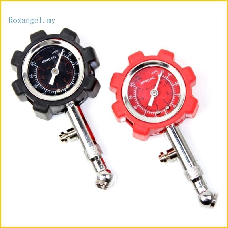 Multi Durable ROX Dial Tire Pressure Gauge Motorcycle Car Truck Tires 0-100PSI Monitor Air Meter - Image 2