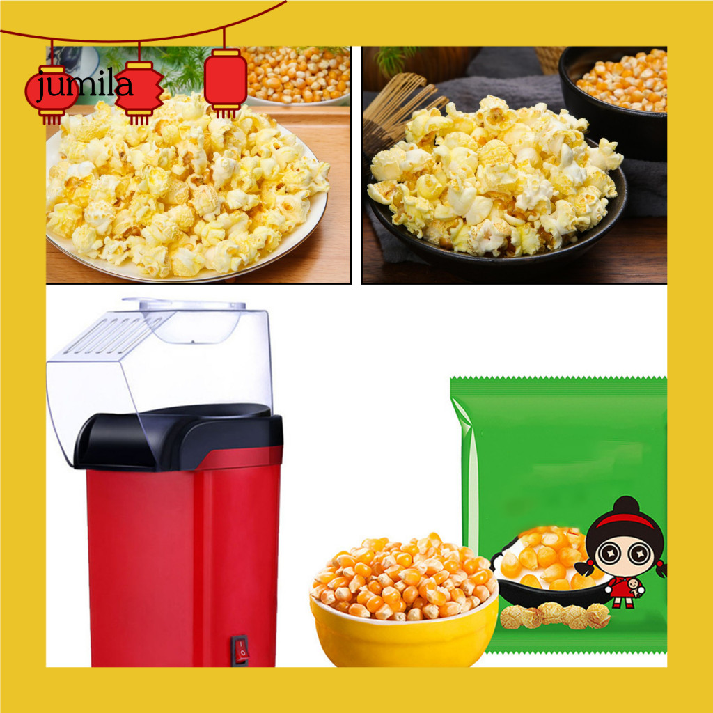 [JU] Easy-to-use Popcorn Maker Safe Mini Popcorn Machine 1200w Electric Popcorn Machine Us Plug Bpa-free Mini Popcorn Maker Kitchen Supplies High Popping Rate Food Safe