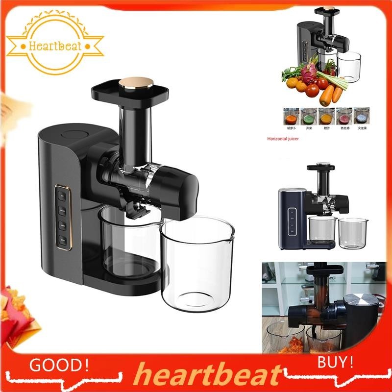 [Hot-Sale] Horizontal Juicers Household Electric Fruit Juices Machine Small Juicer Cooking Machine Slag Juices Separation