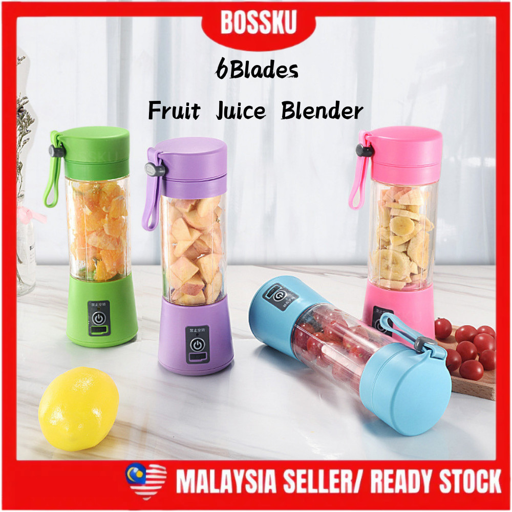 Bossku 380ml Mini Fruit Blender Portable Blender Juice Blander Wireless Blender Usb 无线榨汁机 榨汁杯Usb 果汁机