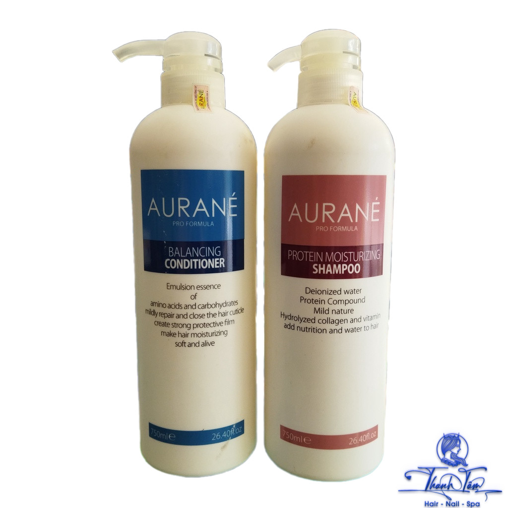 [ NK ] Aurane Protein Moisturizing Shampoo and Conditioner Set 750mlx2