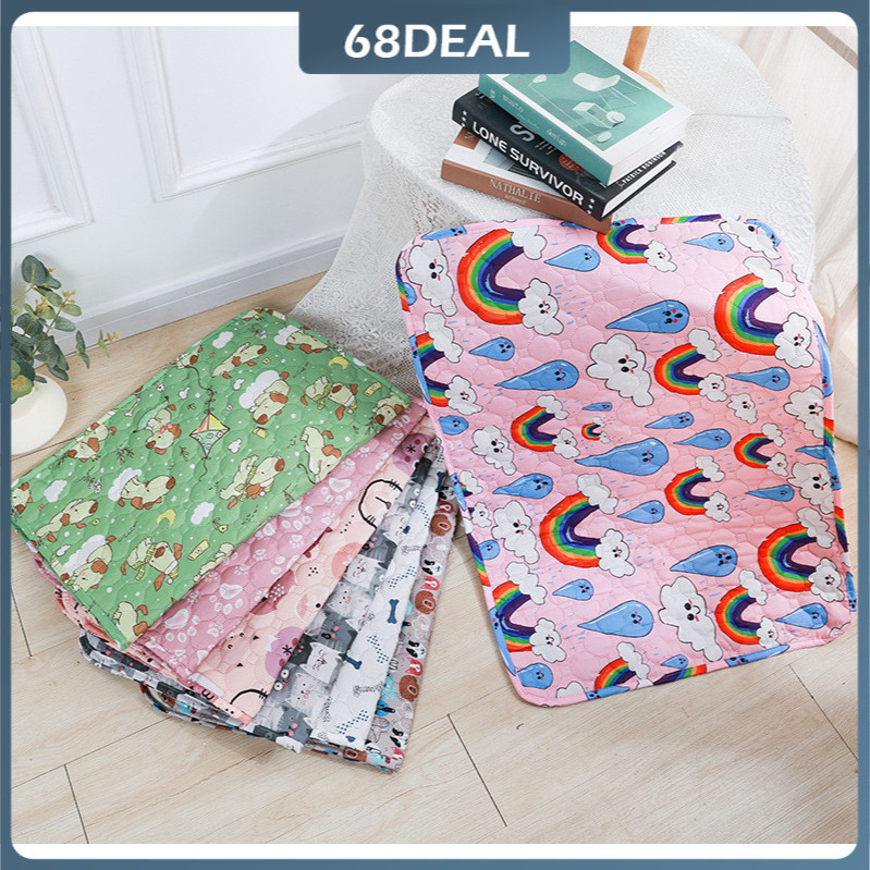 [Johor Stock] Washable Reusable Pet Training Pee Mat Wee Pad Non Slip Reversible Floor Mat for Cats Dogs Puppies Kittens