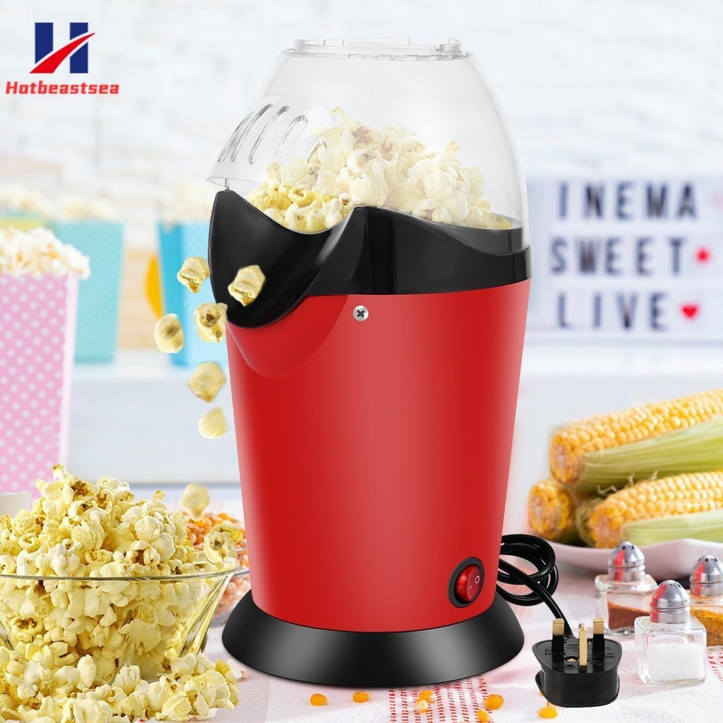 Hot Air Popcorn Maker 1200W Electric Popcorn Maker High Explosion Rate Popcorn Maker Machine Portable Air Popper Popcorn Maker  SHOPSKC4968