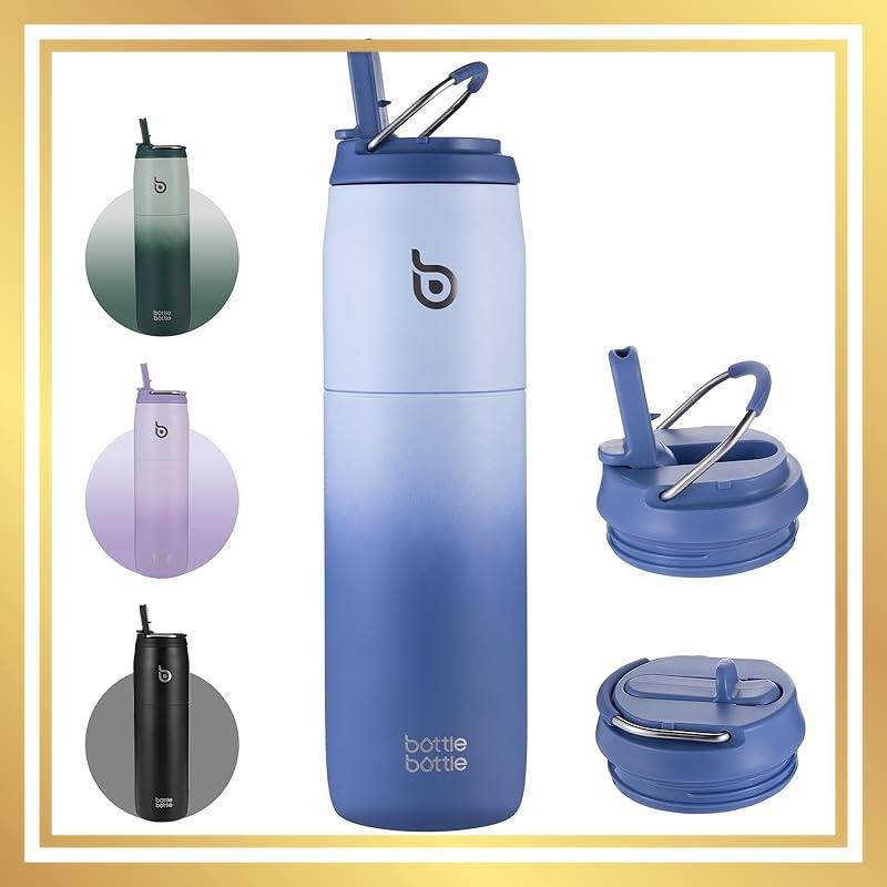 BOTTLE BOTTLE direct drinking, insulated, warm and cold, vacuum insulated bottle, stainless steel water bottle