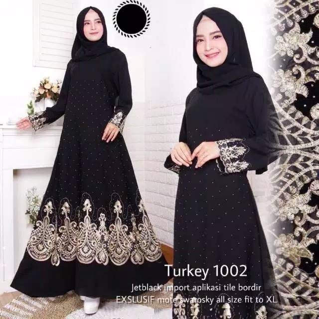 Durable Have HITAM Abaya Black Robe 03 & 1002 turkey muslim Women's Clothing Purpose - Image 4
