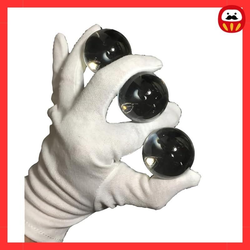 rubitas juggling crystal ball 60-110mm magic fortune telling crystal ball street performer clear (set of 3 40mm)