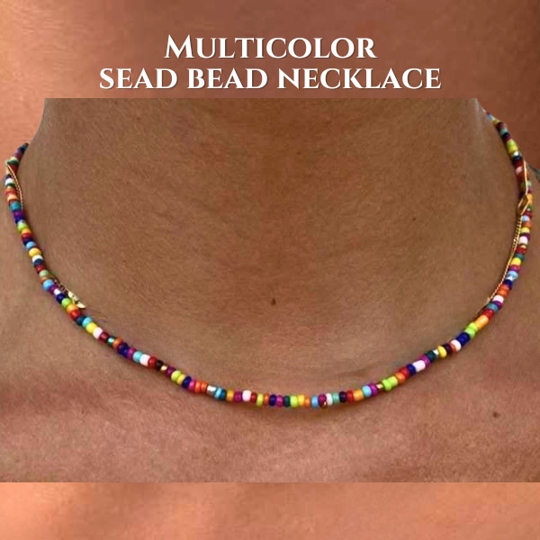 Apparels Online MULTICOLOR SEED BEADS NECKLACE choker necklace fashion necklace