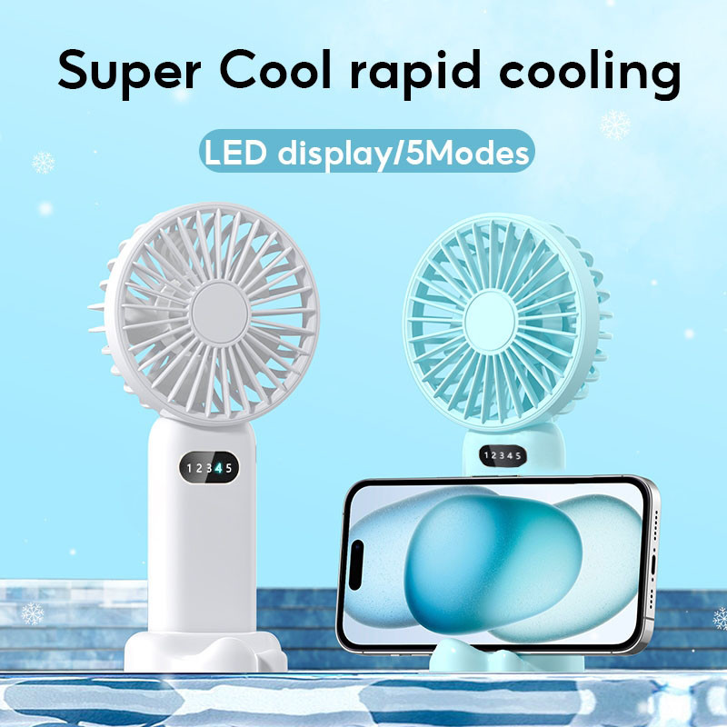 Kipas Mini Handheld Mini Fan Small Fan Mini Portable Stand Small Fan USB Portable Kipas Adjustable Mini Fan