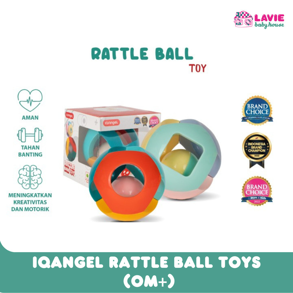 IQAngel Rattle Ball Toys Baby Teether Toys Baby Rattle Toys