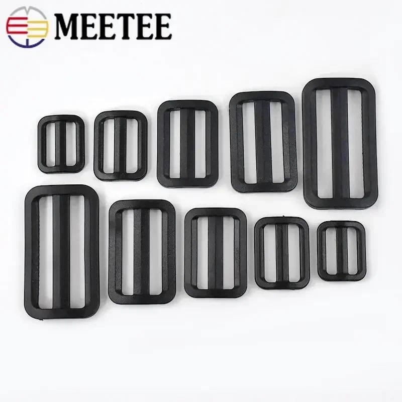 1Pc Black Plastic Slider Tri Glide Adjust Buckles for Backpack Straps Webbing Belt Buckle DIY Luggage Accessories