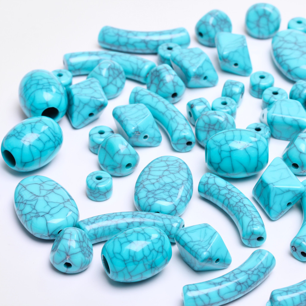 8.5-27mm 5-20Pcs Imitation Turquoise Spacer Loose Beads DIY For Necklace Bracelet Earrings Pendants Beading Material Jewelry Making Accessories