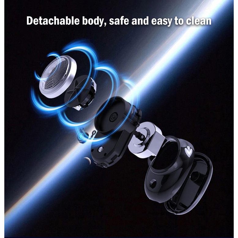 Quality Versatile MY Clearance【Fast charging】Space Stone Gradient Mini electric digital display Shaver Men's wate... - Image 5