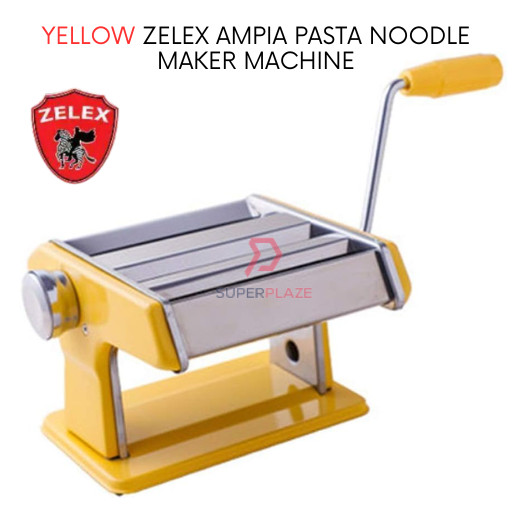 Yellow Color Zelex Machine Ampia Pasta Noodle Maker Curry Puff Maker Mesin Mee Serbaguna