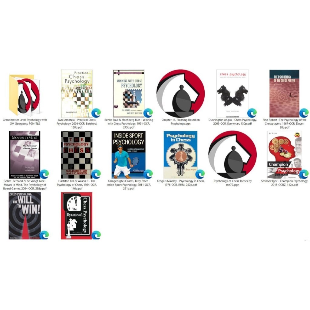 CHESS EBOOK | CHESS PSYCHOLOGY COLLECTION EBOOK PDF + PGN