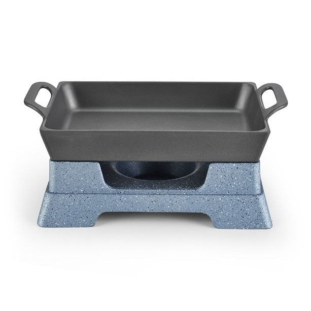 Seafood Dry Pot Grilled Fish Stove Aluminum Alloy Alcohol Seafood Platter Big Coffee Non-Stick Grilled Fish Pan Small Lo