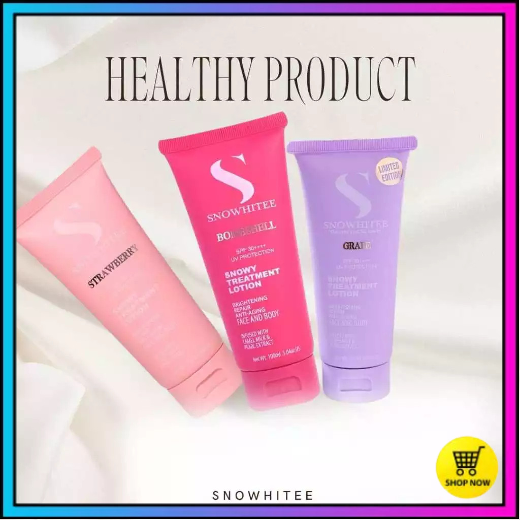 (BUY 3 FREE 1 NEW FLAVOUR) Losyen SNOWY SNOWHITEE LOTION TREATMENT SUSU UNTA /INSTANT/BODY viral termurah original hq