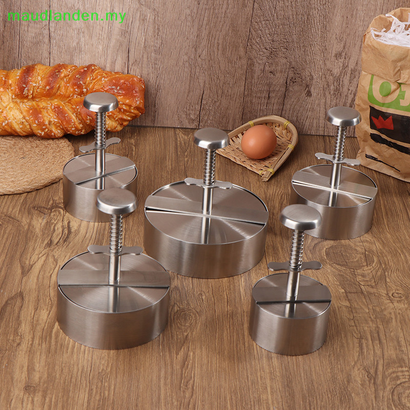 maudlanden 304 Stainless Steel Hamburger Meat Press Burger Patty Maker Mold Manual Cake Beef Pork Rice Press Making Molds Grill Meat Tool MY