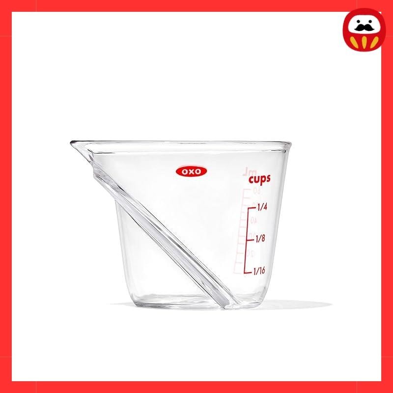 OXO Measuring Cup New Type Angled Measuring Cup Mini 60ml Microwave Dishwasher safe Heat resistant Tritan