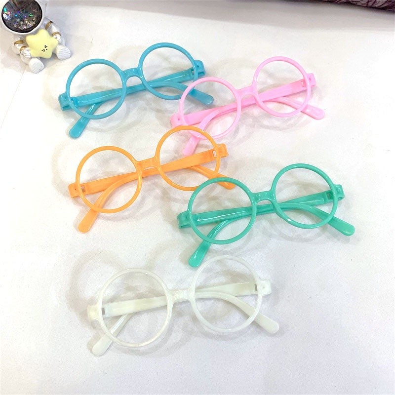 Cute Colorful Round Frame Kids Glasses Fashion Trendy Styling Photography Accessories Boys And Girls Glasses Frames