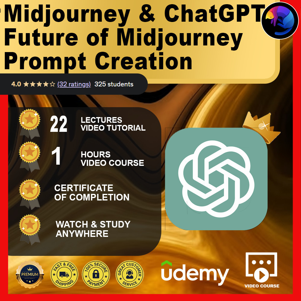 [Video Course] Midjourney & ChatGPT: Future of Midjourney Prompt Creation