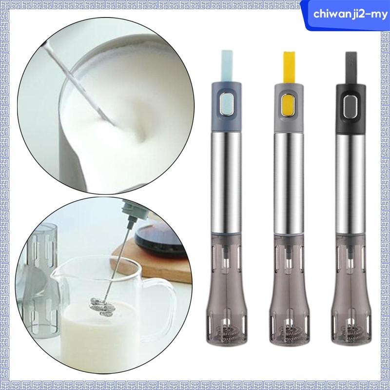 [ChiwanjibaMY] Electric and Manual Milk Frother Egg Beater Milk Steamer for Tea Cappuccino