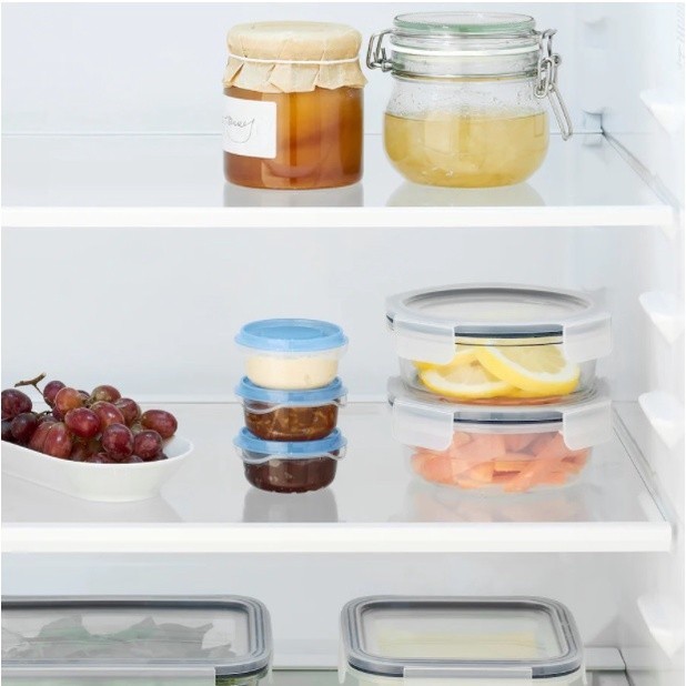 3 Pcs Mini Food container Kedap udara Microwave safe up to 100 degree Dishwasher safe bekas simpan makanan 70ml