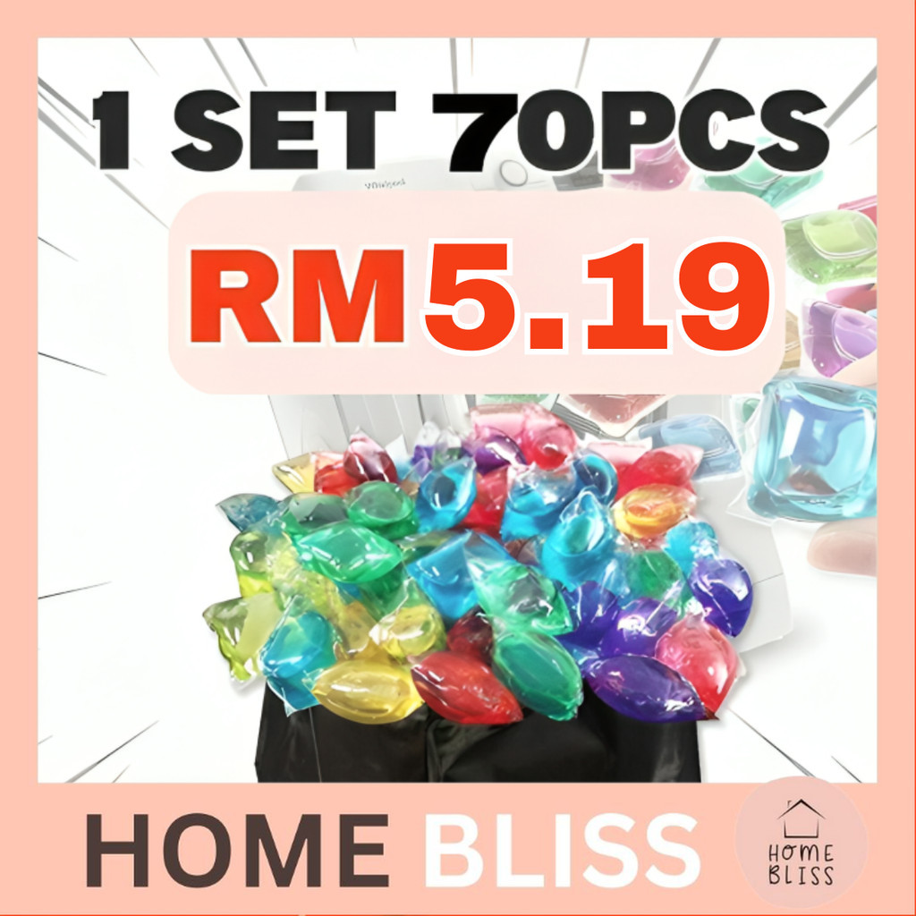【70PCS】Laundry Ball Detergent Set HARGA BORONG