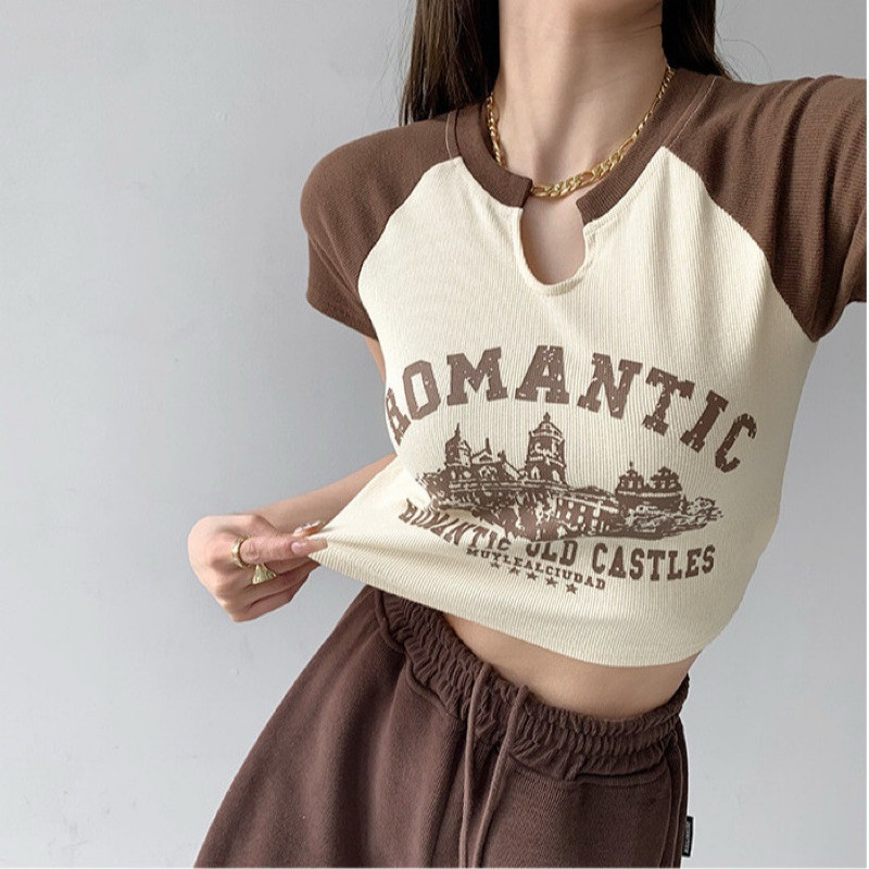 - Zgw DIVA Women's Clothing/ROMANTIC RIB Crop Top (LD 88, P40)/Casual Crop Top Contemporary/Short Sleeve CropTop RIB Material/Women's Casual Outfit/Latest Women's Simple Crop Top/CropTop RIB Romantic