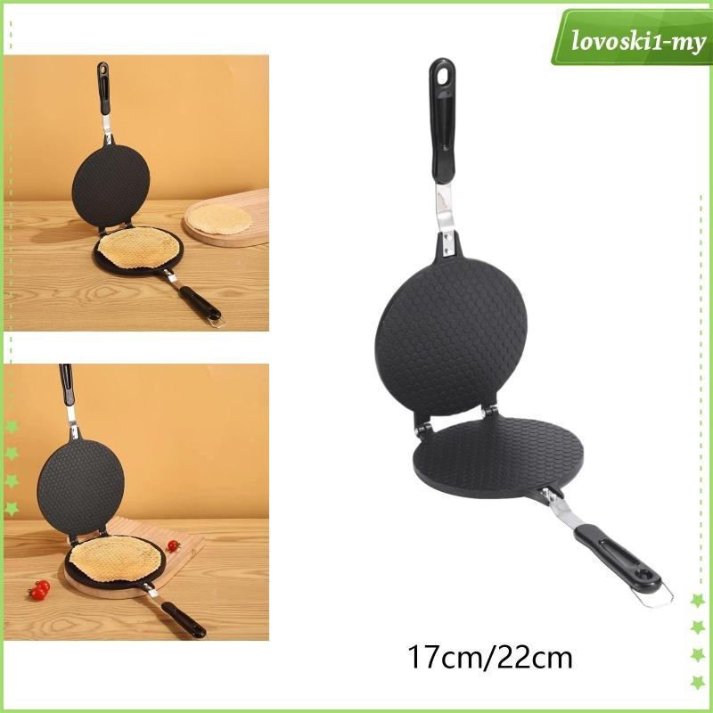 [LovoskibcMY] Egg Roll Waffle Maker Ice Cream Cone Pan Baking Pan Egg Roll Crepe Pan for Food Stalls Cake 