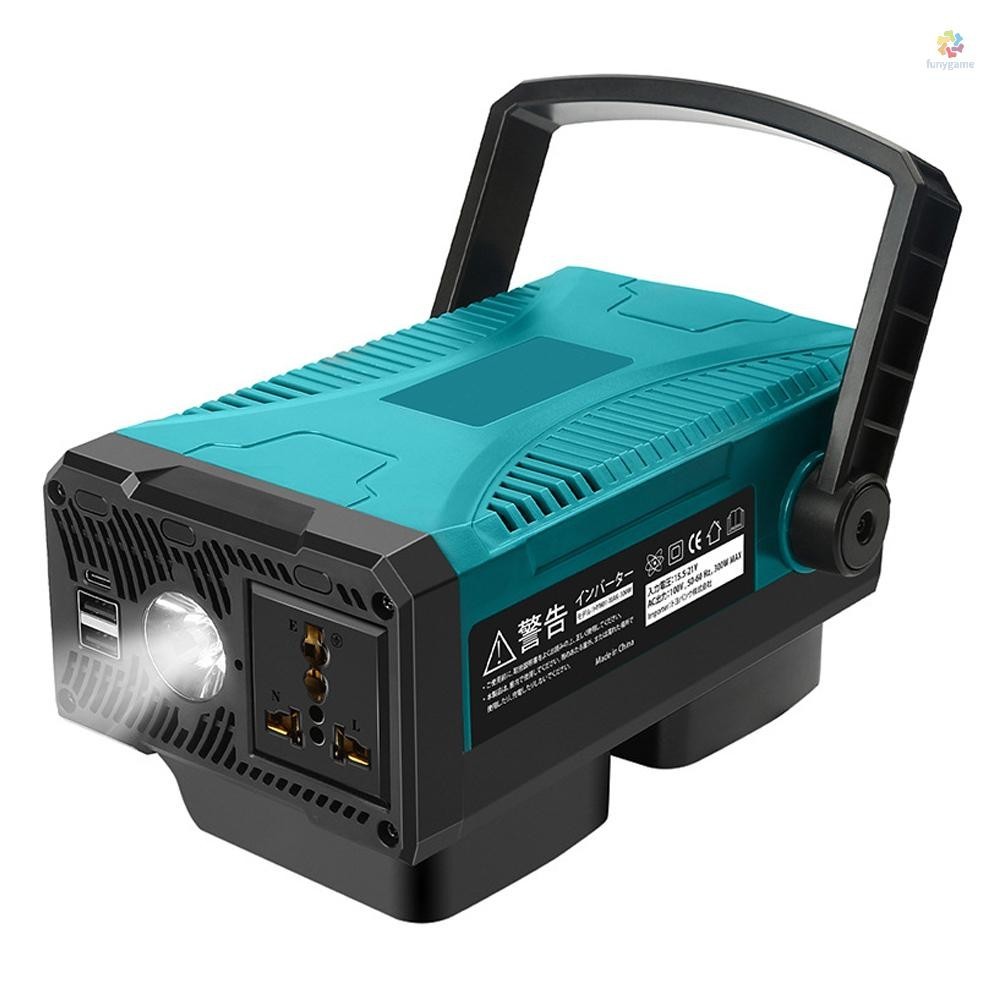 Battery Inverter Outdoor Portable Electric Tools ReCharging and Inverter In-One Machine DC 18V/20V to 110V Inverter Modified SineWave Inverter