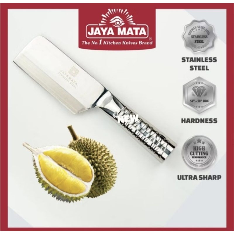 JAYA MATA Pisau Durian Stainless Steel Durian Knife 5'' 125mm JM335 (Pisau Durian/ Pisau Dapur/ Kitchen Knife)