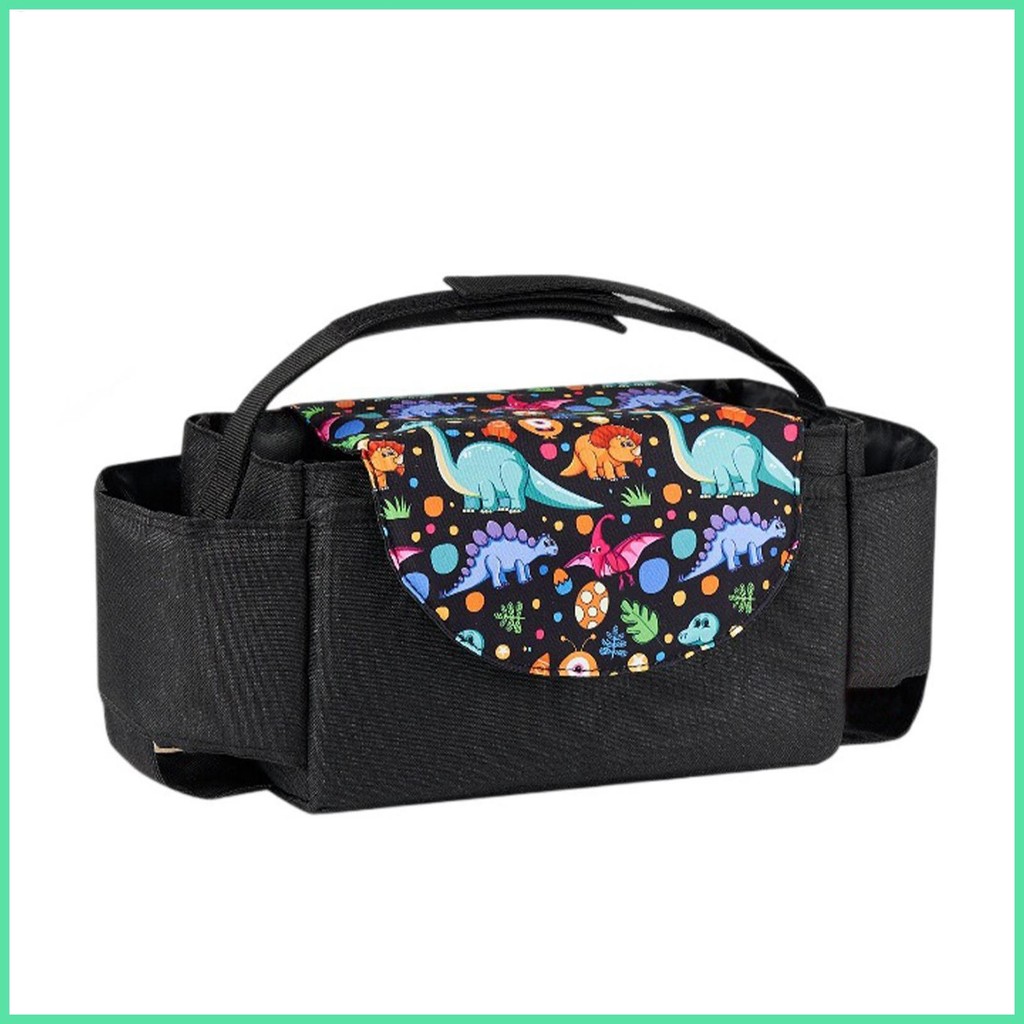 Stroller Organizer with Cup Holder Large Stroller Storage Bag Stroller Bag Organizer Detachable Stroller Organi openalmy