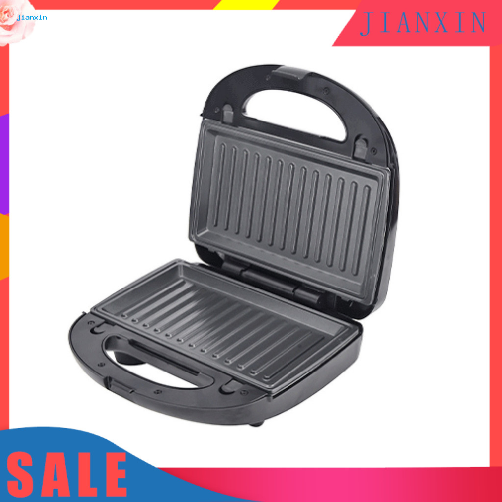 <jianxin> 3-in-1 Sandwich Toaster Waffle Maker 750w Non-stick Waffle Sandwich Maker Panini Press Set 3 in 1 Electric Appliance for Easy Cooking Removable Plates Included