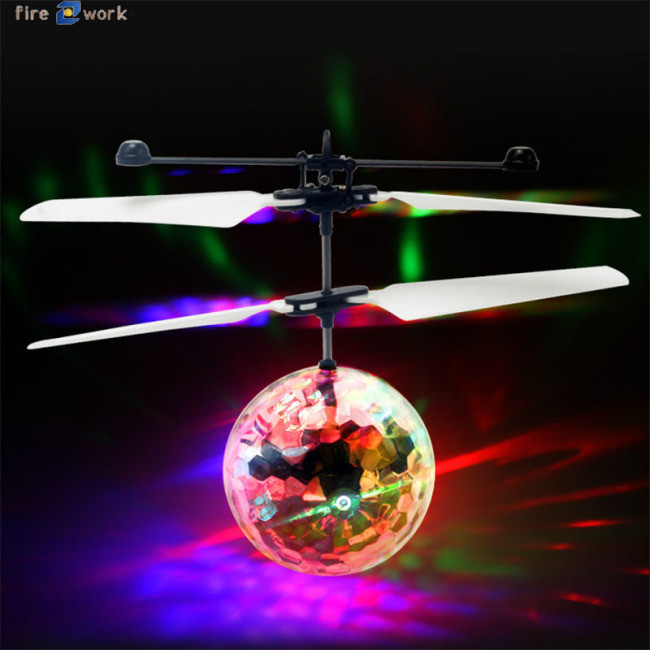 Exclusive Deal!! Kid's Flying Ball Luminous Flight Balls Electronic Intelligent Induction Toys LED Light Mini Helicopter