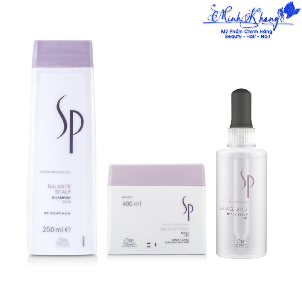 Wella Sp Balance Scalp anti-hair loss product set 250ml/400ml/100ml - MK