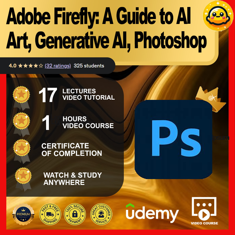 [Video Course]Adobe Firefly: A Guide to AI Art, Generative AI, Photoshop