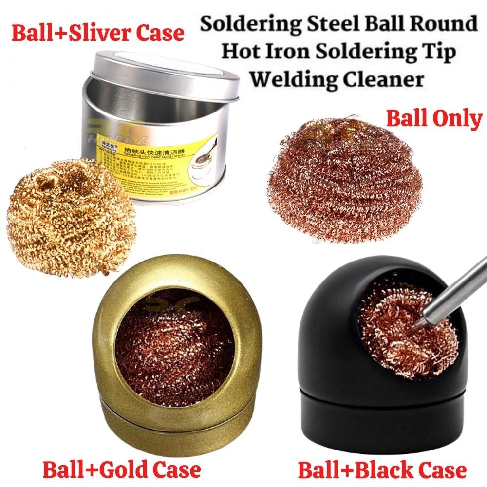 Soldering Steel Ball Round Hot Iron Soldering Tip Welding Cleaner For All Kinds Of Heads Cleaning Stand Cleaner BG-STN