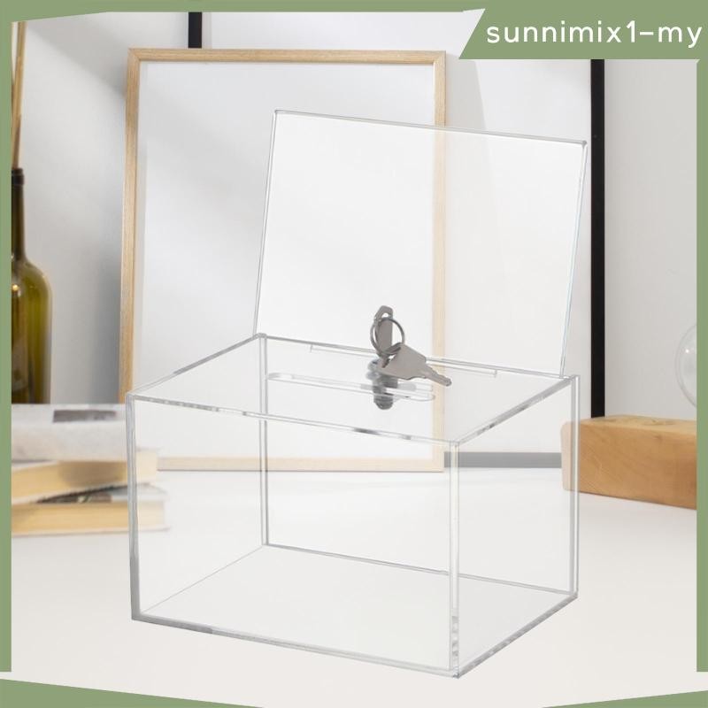 [SunnimixfaMY] Ballot Box Bar School Holder Acrylic Donation Box