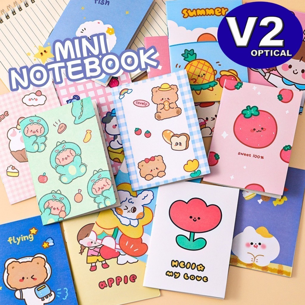 (1 PCS) Cute Design Mini Notebook Pocket Notepad Kids Portable Memo Pad Journal Diary Planner Book Student School Office