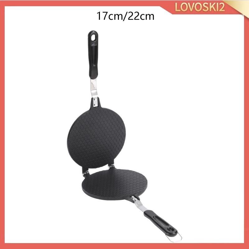 [LovoskiacMY] Egg Roll Waffle Maker Ice Cream Cone Pan Baking Pan Egg Roll Crepe Pan for Food Stalls Cake 