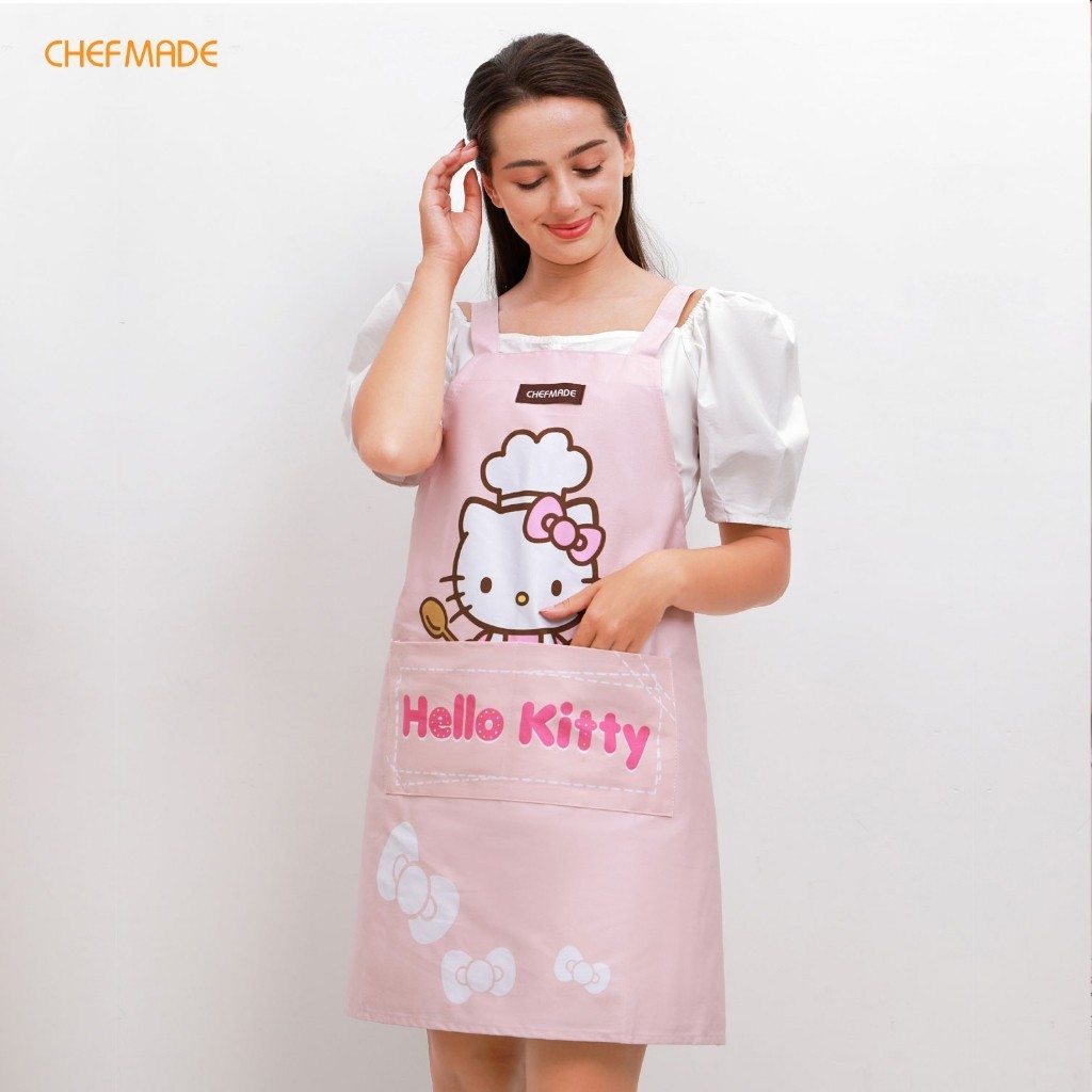 Chefmade Cotton Sleeveless Kitchen Apron Camouflage Hello Kitty Co-Branding KT7037/KT7056