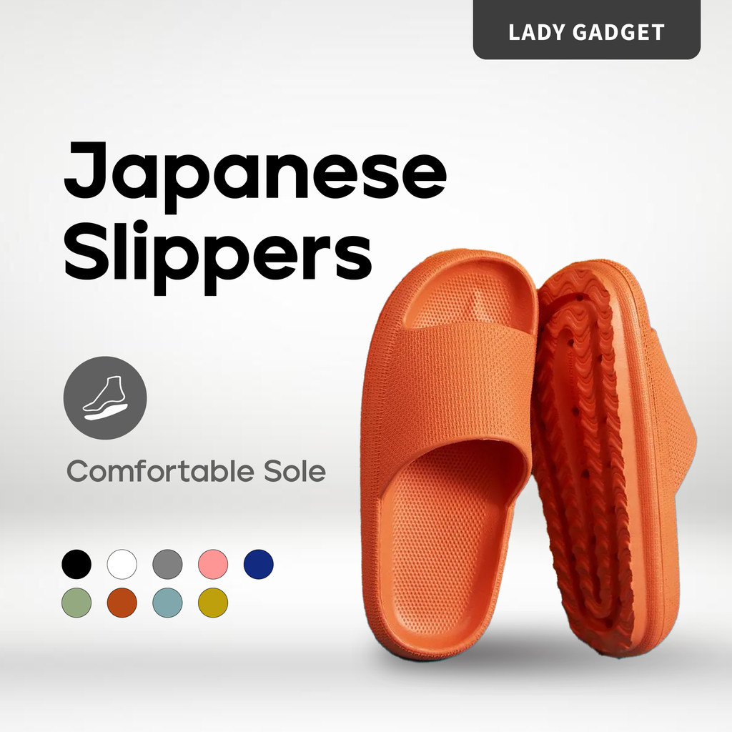 Upgrade Japanese Comfortable Sole Shower Slippers House Slippers Indoor Slipper Home