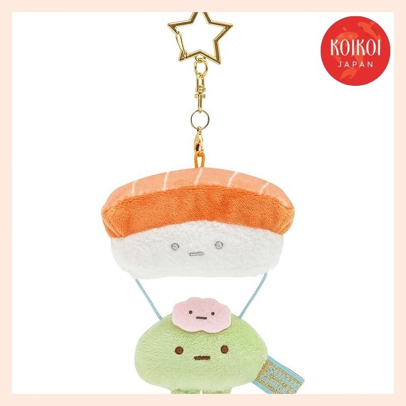 【Direct from Japan】San-X Sumikkogurashi "Welcome! Food Advertising" Sushi Parachute Souvenir Hanging Plush Approximately 65x75x40mm Polyester MF93401