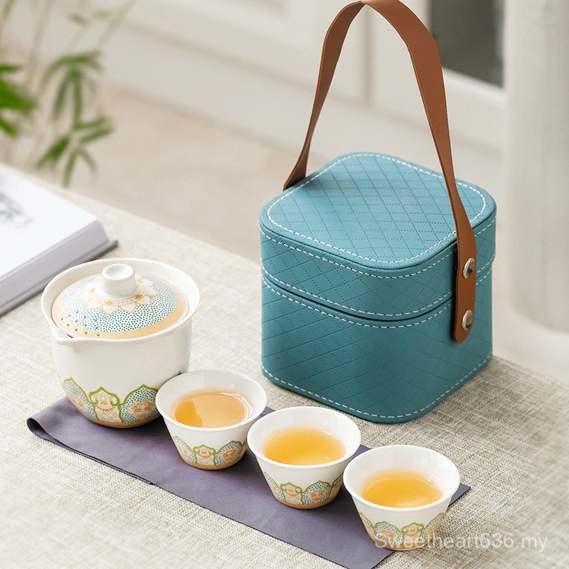 Tea Set Tea Set Suit Travel Tea Set Kung Fu Tea Set Travel Tea Set tea pot Tea Cup Set Outdoor Portable Tea Set Teapot Gift set teapot and cups chinese tea set porcelain tea set
