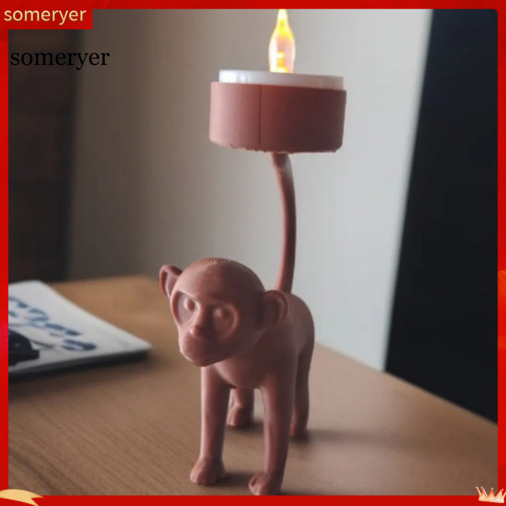 someryer| Monkey Candle Holder Home Decor Sturdy Monkey Candle Holder Handcrafted Monkey Candle Holder with Intricate Details Perfect Home Decor Accent for Southeast Asian Buyers